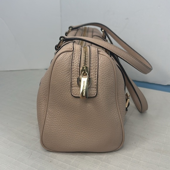 Michael Kors Bedford Taupe Leather Satchel - Picture 4 of 10